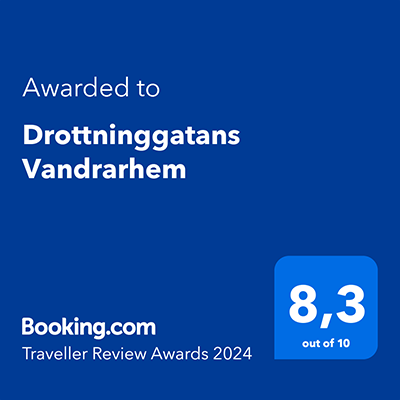 Drottninggatans Vandrarhem – Booking.com award 2024 Drottninggatans Vandrarhem - Booking.com award